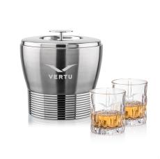 Genoa Ice Bucket & Newport On-the-Rocks Set - Barware