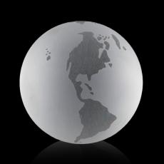 Clear Globe with Frosted Ocean - Awards and Gifts