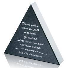 Granite Paperweight - Triangle - Desktop Awards