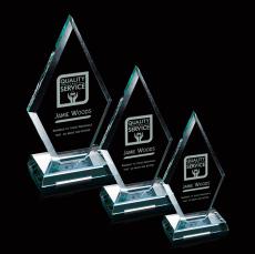 Premier Jade Diamond Glass Award - Glass Awards