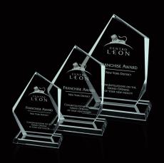 Sovereign Jade Peaks Glass Award - Crystal Awards