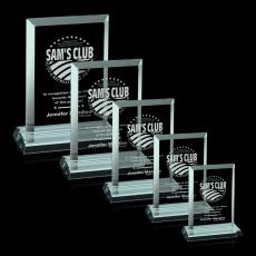 Empress Jade Rectangle Glass Award - Awards and Trophies