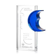 Sabatini Moon Rectangle Crystal Award - Awards and Trophies