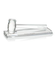 Optical Gavel Unique on Base Crystal Award - Awards and Trophies