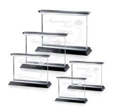 Tobermory Black (Horizontal) Rectangle Crystal Award - Awards and Trophies