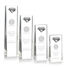 Balmoral Gemstone Diamond Towers Crystal Award - Diamond Awards