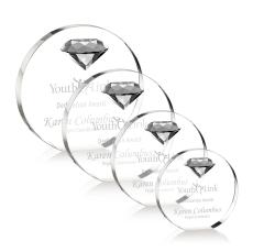 Anastasia Gemstone Diamond Circle Crystal Award - Diamond Awards