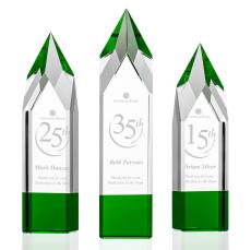 Coventry Green Obelisk Crystal Award - Awards and Trophies