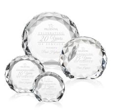 Seville Clear Circle Crystal Award - Awards and Trophies