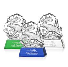 Ottavia Moose Animals Crystal Award - Awards and Trophies