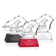 Ottavia Horse Animals Crystal Award - Awards and Trophies