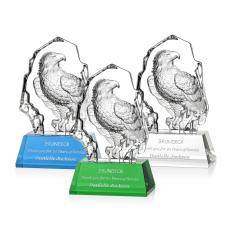 Ottavia Full Eagle Animals Crystal Award - Patriotic Awards