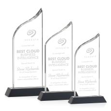 Pollock Black Peaks Crystal Award - Awards and Trophies