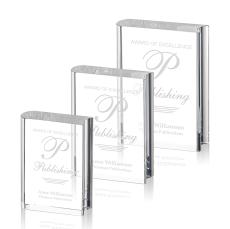 Optical Book Rectangle Crystal Award - Awards and Trophies