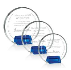 Olympia Blue Circle Crystal Award - Awards and Trophies