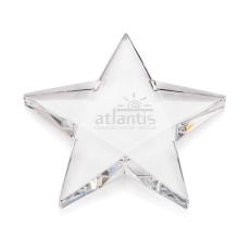 Pentagon Star Paperweight - Desktop Awards