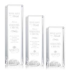 Sandringham Globe Tower Towers Crystal Award - Awards and Trophies