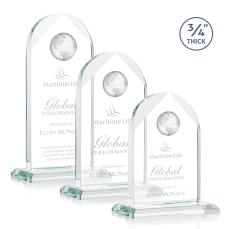 Blake Globe Starfire Peaks Crystal Award - Globe Awards