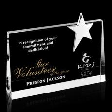 Mensa Star Rectangle Crystal Award - Awards and Trophies