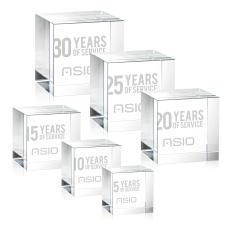 Granby Cube Square / Cube Crystal Award - Desktop Awards