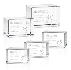 Lexington Cube Rectangle Crystal Award - Crystal Awards