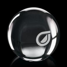 Optical Sphere Globe Crystal Award - Crystal Awards