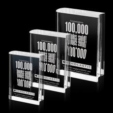 Optical Book Rectangle Crystal Award - Awards and Trophies