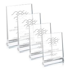 Footed Plaque (Vert) - Desktop Awards