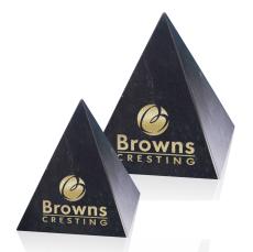 Marble Black Pyramid Stone Award - Marble & Stone Awards
