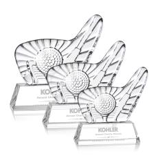 Dougherty Golf Optical Unique Crystal Award - Awards and Trophies