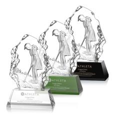 Nomad Female Golfer Crystal Award - Awards and Trophies