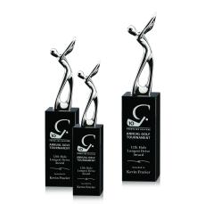 Peale Golf Black Crystal Award - Awards and Trophies