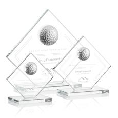 Barrick Golf Clear Diamond Crystal Award - Awards and Trophies