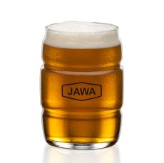 Barrel Beer Glass - Imprinted - Barware
