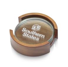 Round Coaster on Colfax Base - Set of 4  - Corporate Gifts