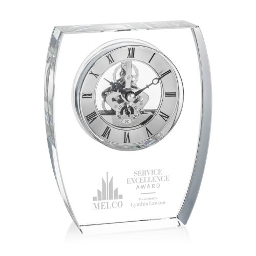 Corporate Gifts - Clocks - Barchus Clock - Silver
