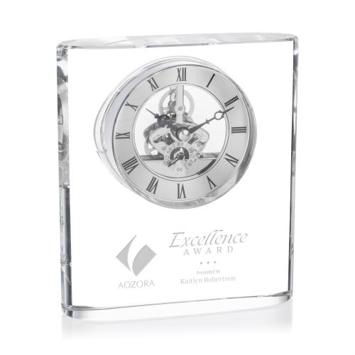 Corporate Gifts - Clocks - Adams Clock - Silver