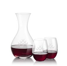 Adelita Carafe &  Carlita Stemless Wine - Barware