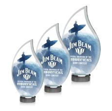 Bentworth Full Color Flame Crystal Award - Awards and Trophies