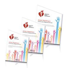 Cantebury Peak Full Color Peaks Crystal Award - Awards and Trophies