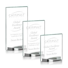Salerno Rectangle Crystal Award - Unique Awards