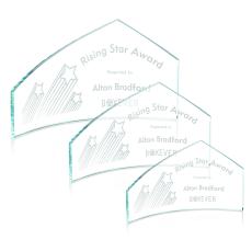 Antibes Crescent Peaks Crystal Award - Crystal Awards