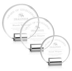 Sutherland Circle Metal Award - Crystal Awards