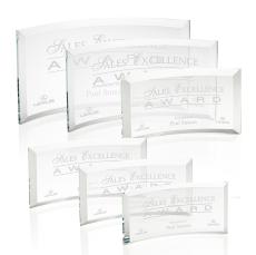 Bancroft Starfire Crescent Crystal Award - Crystal Awards