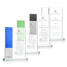 Jovita Add-a-Block Rectangle Crystal Award - Metal Awards