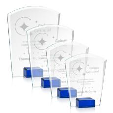 Lola Blue Peaks Crystal Award - Awards and Trophies