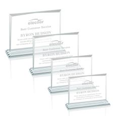 Lismore Clear Rectangle Crystal Award - Awards and Trophies