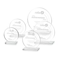 Victoria Clear Circle Crystal Award - Awards and Trophies
