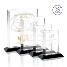 Harrington Black Rectangle Crystal Award - Awards and Trophies