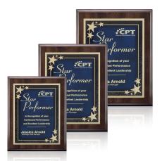 Farnsworth/Starburst - Cherry/Blue - Plaque Awards